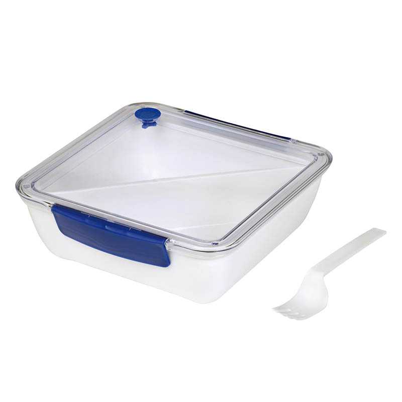 Obedár box > biela/modrá