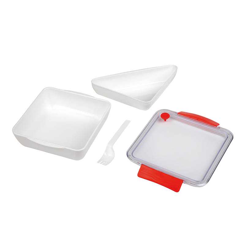 Obedár box > biela/červená