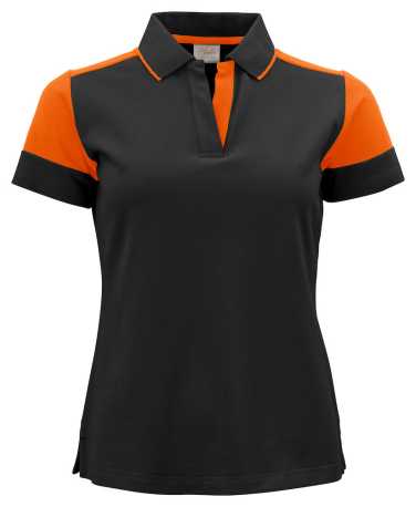 Dámska polokošeľa (PRINTER PRIME POLO LADY) > čierna / oranžová > XS