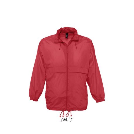 Unisex bunda (SOLS SURF UNISEX WATERPROOF WINDBREAKER) > červená > 2XL