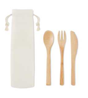 Bambusová príborová sada > béžová