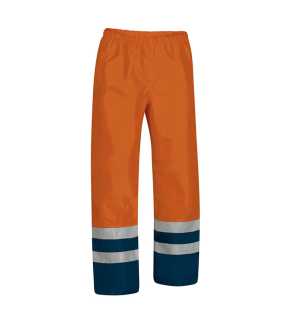 Pánske nohavice (NARVIK) > oranžová (neon) / modrá (orion navy) > XL
