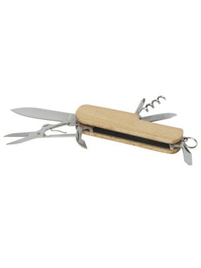 Dřevěný kapesní nůž Richard se 7 funkcemi>prírodná