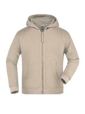Detská mikina (JN Hooded Jacket Junior) > hnedá (stone) > M