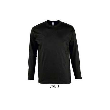 Pánske tričko (SOLS MONARCH UNISEX LONG SLEEVE T-SHIRT) > čierna (deep) > 4XL