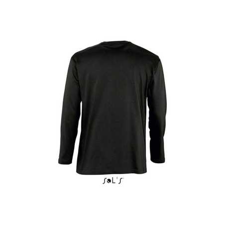 Pánske tričko (SOLS MONARCH UNISEX LONG SLEEVE T-SHIRT) > čierna (deep) > 4XL