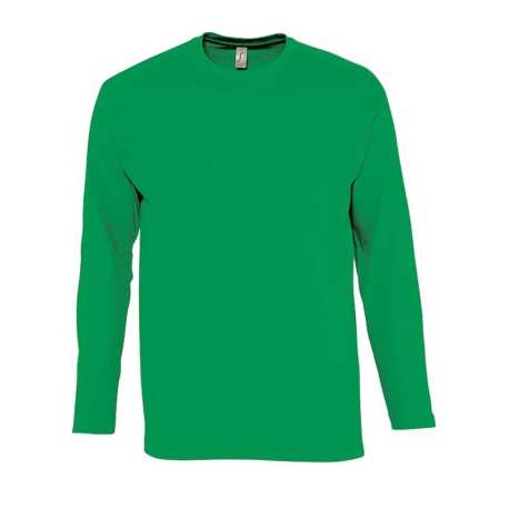 Pánske tričko (SOLS MONARCH UNISEX LONG SLEEVE T-SHIRT) > zelená (kelly) > S