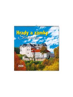 Nástenný kalendár (Hrady a zámky Slovenska 2026) - 33 x 33 cm