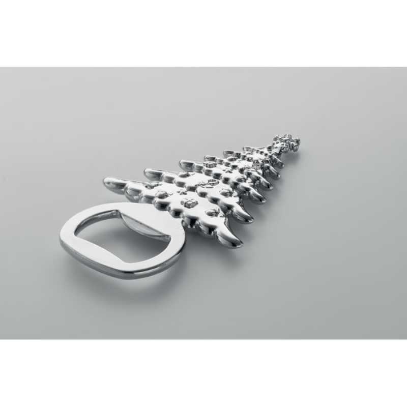 Vianočný otvarák na fľaše > strieborná