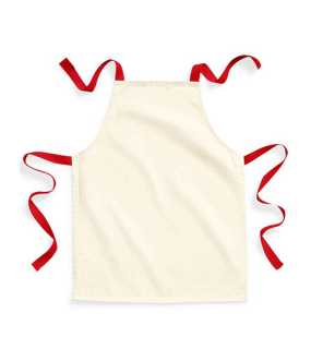 Zástera (WM Fairtrade Cotton Junior Craft Apron) > béžová (natural) / červená (classic)