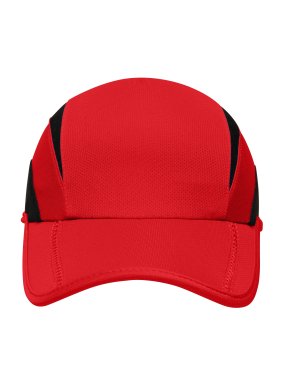 3 panelová šiltovka (MB Sports Cap) > červená (tomato) / čierna