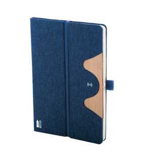 RPET blok s bezdrôtovou nabíjačkou > modrá (dark)