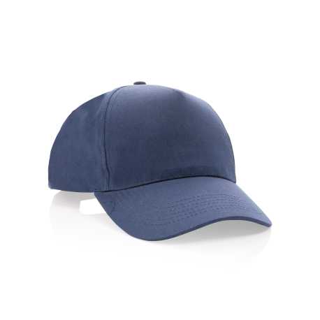 5 dielna šiltovka Impact zo 190g recyklovanej bavlny AWARE > modrá (navy)
