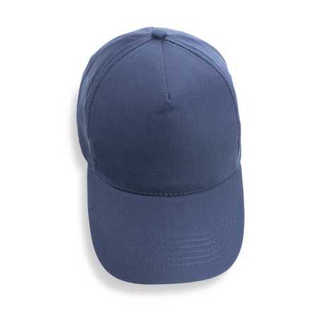 5 dielna šiltovka Impact zo 190g recyklovanej bavlny AWARE > modrá (navy)