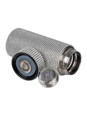 Malá nerezová fľaša s trblietavými kamienkami, 350 ml > šedá