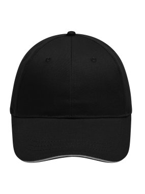 Šiltovka(MB 6 Panel Brushed Sandwich Cap) > čierna / šedá (light)