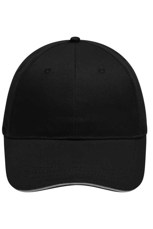 Šiltovka(MB 6 Panel Brushed Sandwich Cap) > čierna / šedá (light)