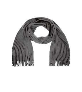 Šatka(MB RIBBED SCARF) > šedá (anthracite)/čierna