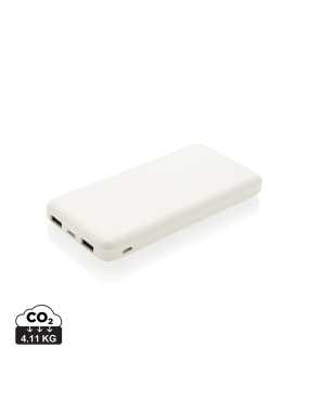 Vrecková powerbanka s vysokou hustotou batérie 10 000 mAh > biela