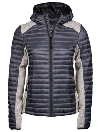 Dámska bunda(TJ Womens Hooded Outdoor Crossover Jacket)>šedá(space)/šedá(melange)>2XL