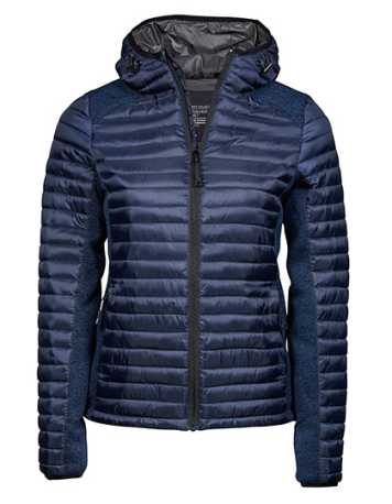 Dámska bunda(TJ Womens Hooded Outdoor Crossover Jacket)>modrá(navy)/modrá(melange)>L