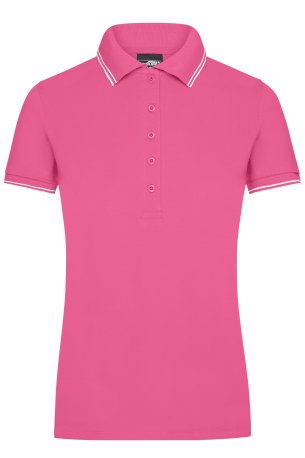 Dámska polokošeľa (DAIBER Ladies' Polo) > ružová / biela > M