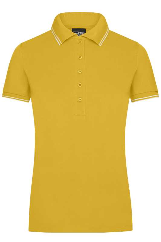 Dámska polokošeľa (JN Ladies' Polo) > žltá (sun) / biela > S