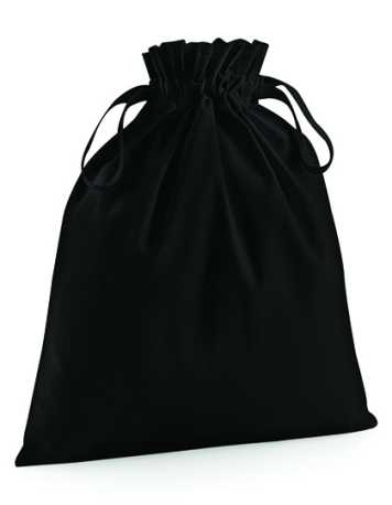 Vak so šnúrkami (WM Organic Cotton Draw Cord Bag) > čierna > L
