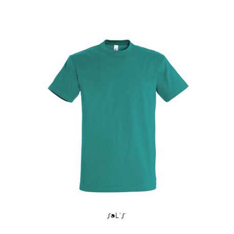 Unisex tričko (SOLS IMPERIAL UNISEX ROUND COLLAR T-SHIRT) > zelená (emerald) > 2XL