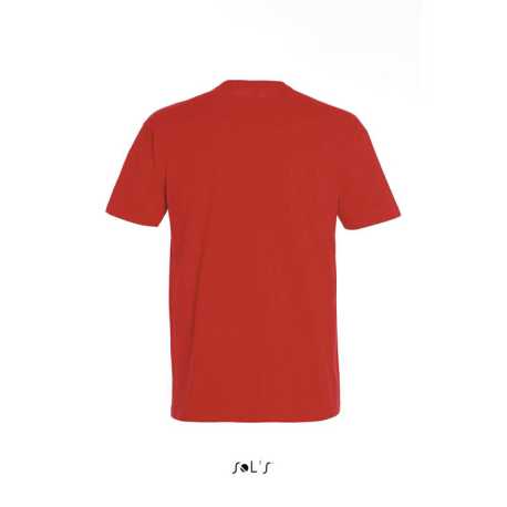 Unisex tričko (SOLS IMPERIAL UNISEX ROUND COLLAR T-SHIRT) > ružová (hibiscus) > 2XL