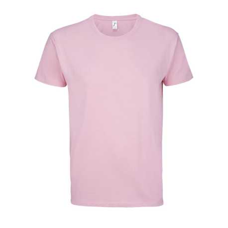Unisex tričko (SOLS IMPERIAL UNISEX ROUND COLLAR T-SHIRT) > ružová (candy) > L