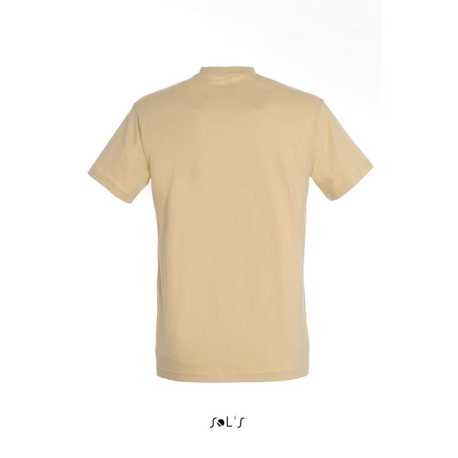 Unisex tričko (SOLS IMPERIAL UNISEX ROUND COLLAR T-SHIRT) > hnedá (sand) > S