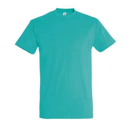 Unisex tričko (SOLS IMPERIAL UNISEX ROUND COLLAR T-SHIRT) > modrá (carribean) > S