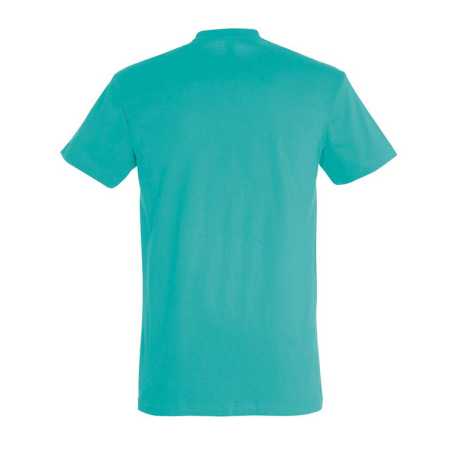 Unisex tričko (SOLS IMPERIAL UNISEX ROUND COLLAR T-SHIRT) > modrá (carribean) > S