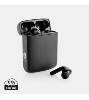 Solárne TWS slúchadlá Skywave z RCS recykl. plastu > čierna