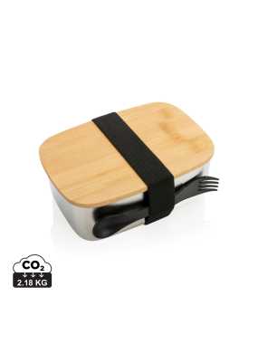 Krabička na jedlo s príborom > strieborná