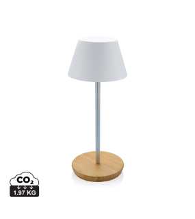 USB stolná lampa Pure Glow z RCS recykl. plastu > biela