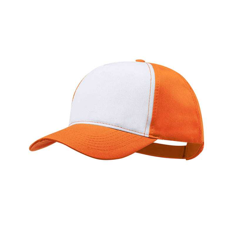 5 panelová šiltovka > oranžová