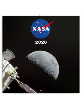 Nástenný kalendár (NASA 2026) - 30 x 30 x 1 cm