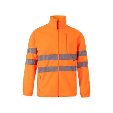 Pánska bunda (VELILLA HV FLEECE JACKET) > oranžová (hi-vis) > 3XL