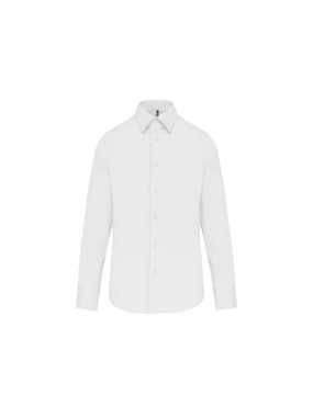 Pánska košeľa (KARIBAN MENS LONG SLEEVE SHIRT) > biela > M