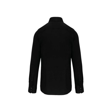 Pánska košeľa (KARIBAN MENS LONG SLEEVE SHIRT) > čierna > 2XL