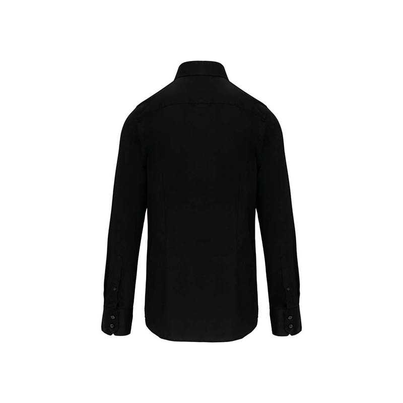 Pánska košeľa (KARIBAN MENS LONG SLEEVE SHIRT) > čierna > M