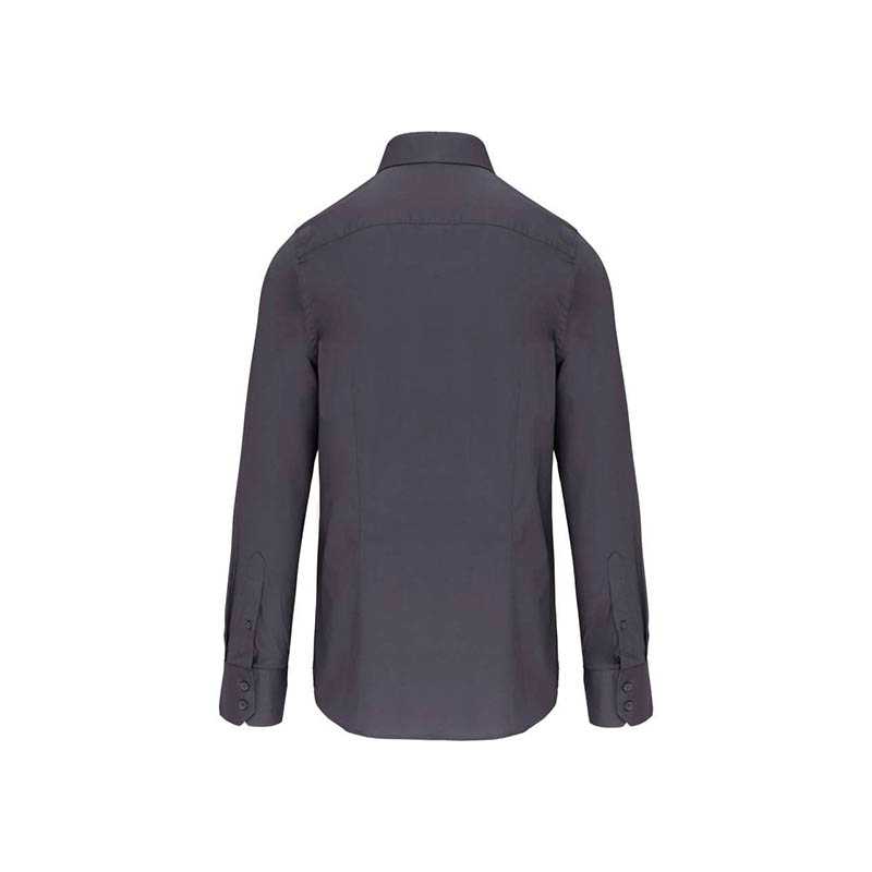 Pánska košeľa (KARIBAN MENS LONG SLEEVE SHIRT) > sivá (zinc) > 2XL