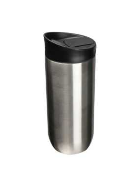 Vákuový hrnček 500 ml s tlačidlom na zatváranie > šedá