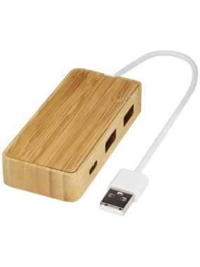 Bambusový USB rozbočovač Tapas > prírodná