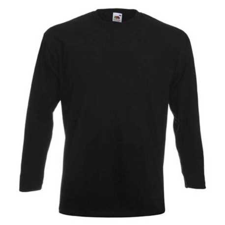 Pánske tričko (FRUIT OF THE LOOM Super Premium Long Sleeve T) > čierna > S