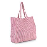 Nákupné video (Kimood JUCO STRIPED SHOPPER BAG) > šedá (steel) / prírodná