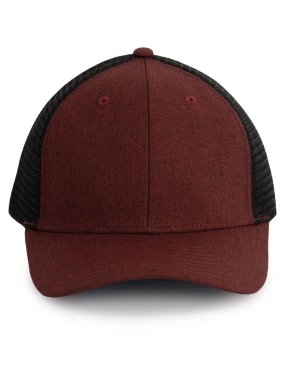 6 panelová šiltovka(K-UP URBAN TRUCKER CAP - 6 PANELS)>červená(tawny port heather)/čierna