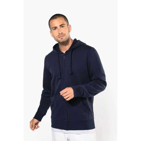 Unisex mikina (KARIBAN FULL ZIP HOODED SWEATSHIRT) > modrá (light royal) > XL
